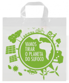 40x50x15 (M) PEAD-500 Sacolas Alca Fita 13 Cores + Imp 1 Cor