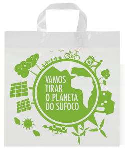 40x50x15 (M) PEAD-500 Sacolas Alca Fita 13 Cores + Imp 1 Cor