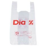 45x60x5 - 1000 Sacolas Camiseta Branca Imp 1 Cor