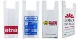 25x35x4 - 1000 Sacola Camiseta PEAD Branca + Impr 1 Cor